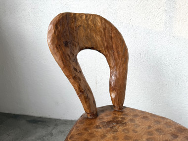 Petite chaise sculptée à la gouge, vue 6