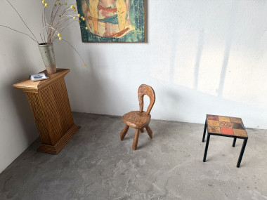 Petite chaise sculptée à la gouge, vue 8