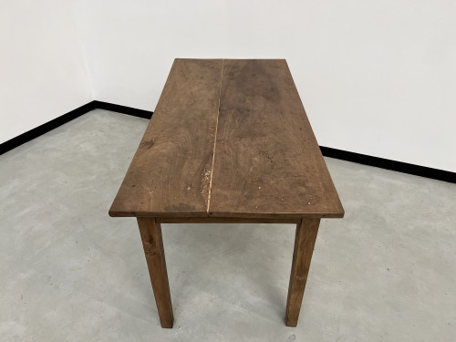 Petite table de ferme ancienne en noyer, vue 19