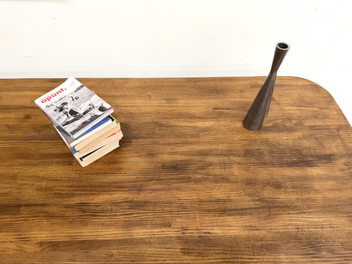 Grande table de ferme en pin des années 50, vue 23