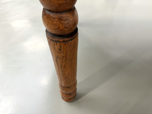 Grande table de ferme en pin des années 50, vue 30