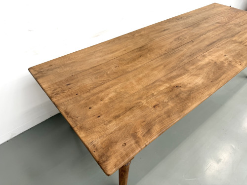 Table de ferme XL en hêtre massif, circa 1920, vue 6