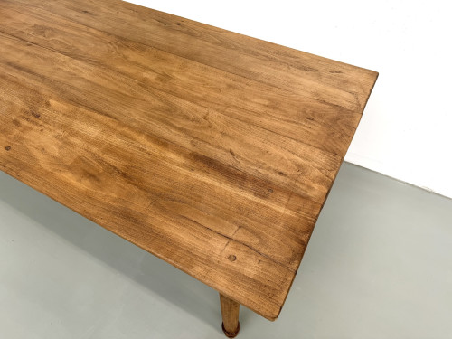 Table de ferme XL en hêtre massif, circa 1920, vue 9