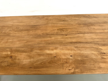 Table de ferme XL en hêtre massif, circa 1920, vue 13