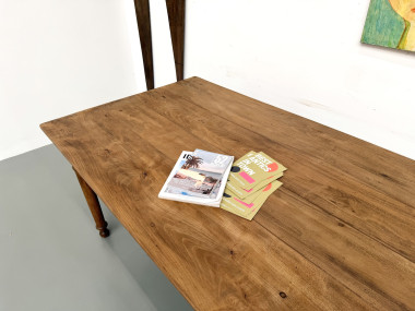 Table de ferme XL en hêtre massif, circa 1920, vue 19