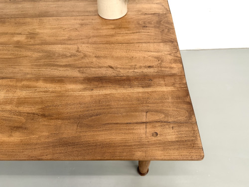 Table de ferme XL en hêtre massif, circa 1920, vue 21