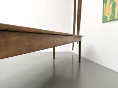 Table de ferme XL en hêtre massif, circa 1920, vue 26