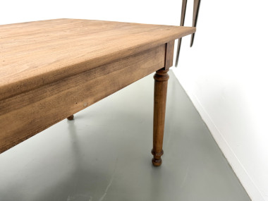 Table de ferme XL en hêtre massif, circa 1920, vue 27